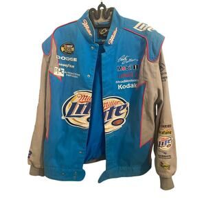 Chase Authentics Rusty Wallace Miller Lite Jacket M Last Call NASCAR Y2K Vintage